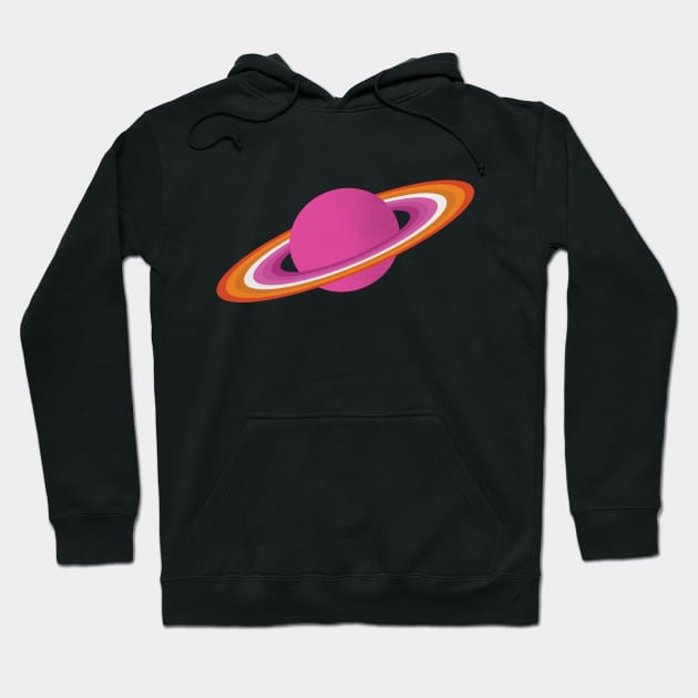 Lesbian Pride Planet Hoodie by lavenderhearts